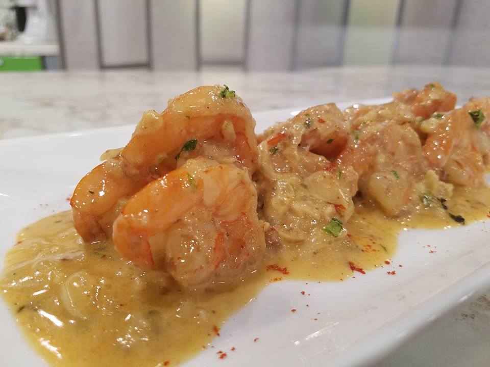 Camarones al vino
