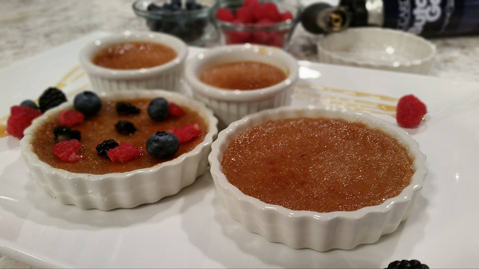 Creme brulee de guayaba