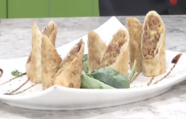 Egg rolls de pernil y amarillos