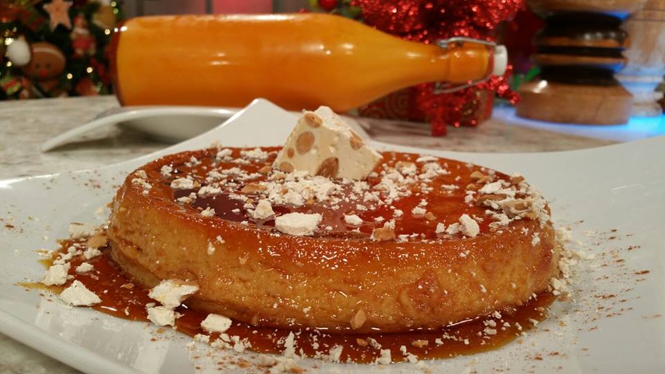 Flan de coquito y turrón
