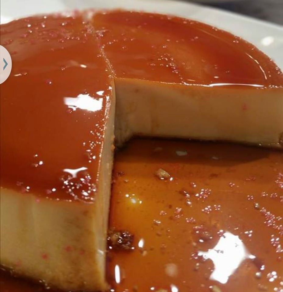 Flan de piña