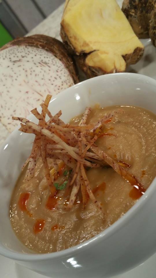 Puré de apio y malanga