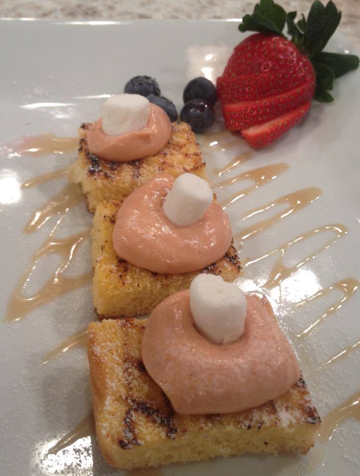 Mallorquitas con crema de guayaba