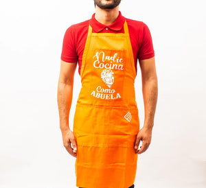 Delantal de Cocina "Nadie Cocina Como Abuela" por Chef Edgardo Noel
