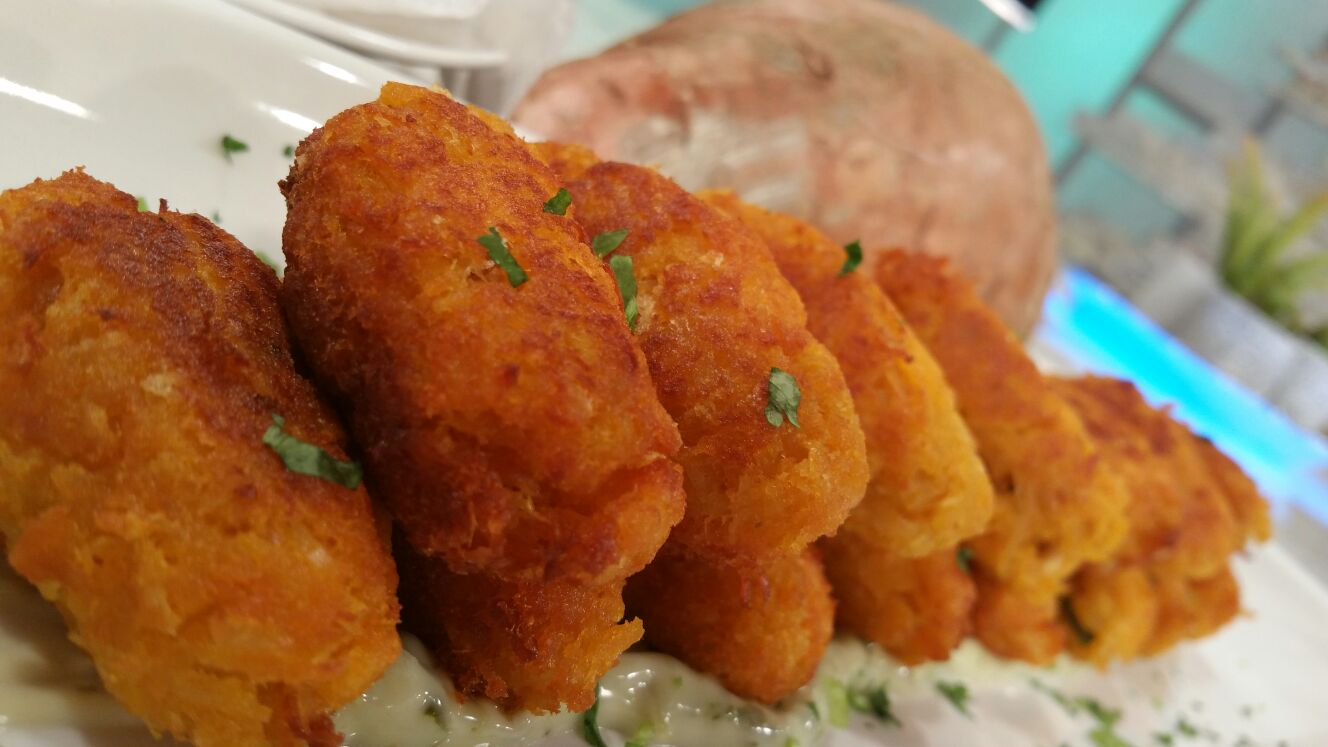 Croquetas de pollo y batata