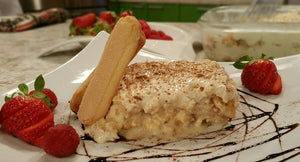 Tres leches con lady fingers